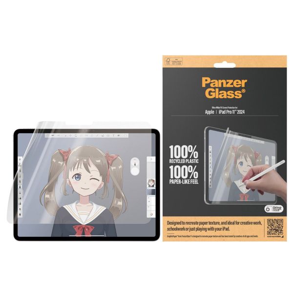 PanzerGlass GraphicPaper Ultra-Wide Fit Screenprotector iPad Pro 11 (2024) M4