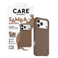 CARE by PanzerGlass Fashionable Case Samba met MagSafe Apple iPhone 17 Pro Max - Espresso Brown