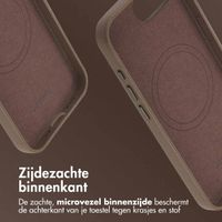 Accezz MagSafe Leather Backcover Apple iPhone 16e - Coffee