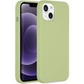 Accezz Liquid Silicone Backcover iPhone 13 - Groen