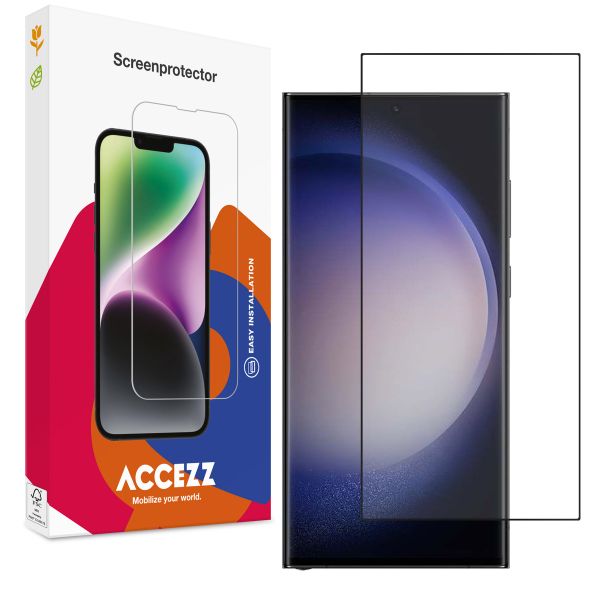 Accezz Gehard Glas Full Cover Screenprotector Samsung Galaxy S23 Ultra