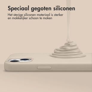 Accezz Liquid Silicone Backcover met MagSafe Samsung Galaxy S26 Ultra - Stone