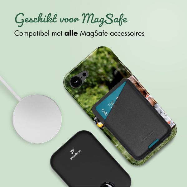 Ontwerp je eigen tough case met MagSafe Apple iPhone 16e - Zwart