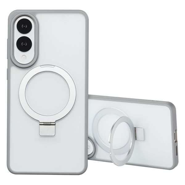 Accezz Ring Stand Backcover met MagSafe Samsung Galaxy S25 Edge - Grey