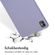 Accezz Liquid Silicone Backcover met penhouder iPad Pro 11 (2024) M4 - Lila