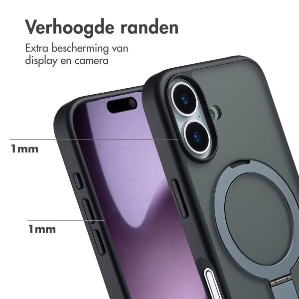 Accezz Ring Stand Backcover met MagSafe Apple iPhone 17 - Zwart