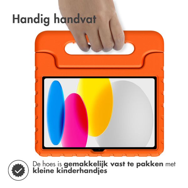 Accezz Kidsproof Backcover met handvat Apple iPad 11 (2025) 11 inch A16 / iPad 10 (2022) 10.9 inch - Oranje