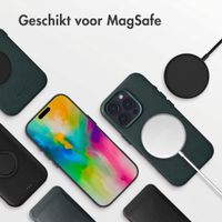 Accezz MagSafe Leather Backcover Apple iPhone 16 Pro - Cedar Green