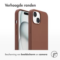 Accezz Liquid Silicone Backcover met MagSafe iPhone 15 - New Tea Brown