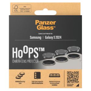 PanzerGlass Camera Protector Hoop Optic Rings Samsung Galaxy S24 - Black