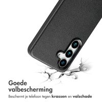 Accezz Echt leren hoesje + MagSafe Wallet Samsung Galaxy S25 Plus - Onyx Black