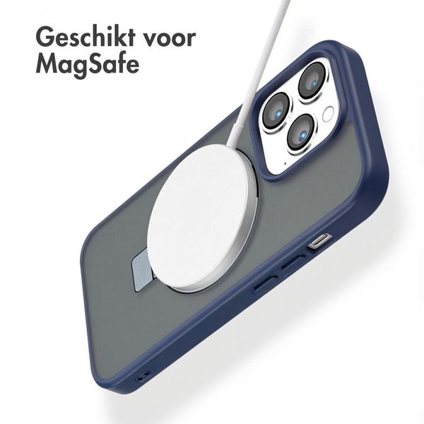 Accezz Ring Stand Backcover met MagSafe Apple iPhone 14 Pro - Blauw