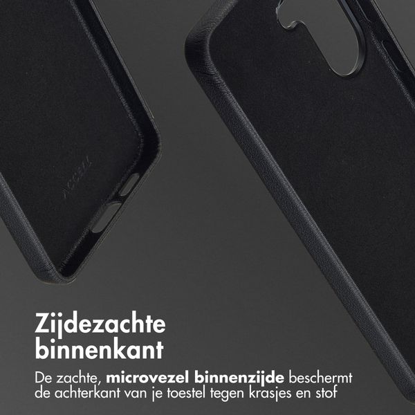Accezz MagSafe Leather Backcover Samsung Galaxy S26 Plus - Onyx Black