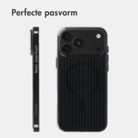 Accezz Lite Backcover met MagSafe | Fluted | Apple iPhone 18 Pro / 17 Pro - Smokey Clear