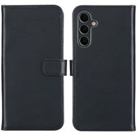 Selencia Echt Leren Bookcase Samsung Galaxy A16 - Zwart