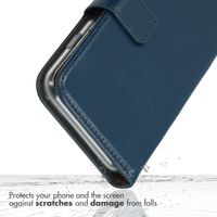 Selencia Echt Leren Bookcase Apple iPhone 11 Pro - Blauw