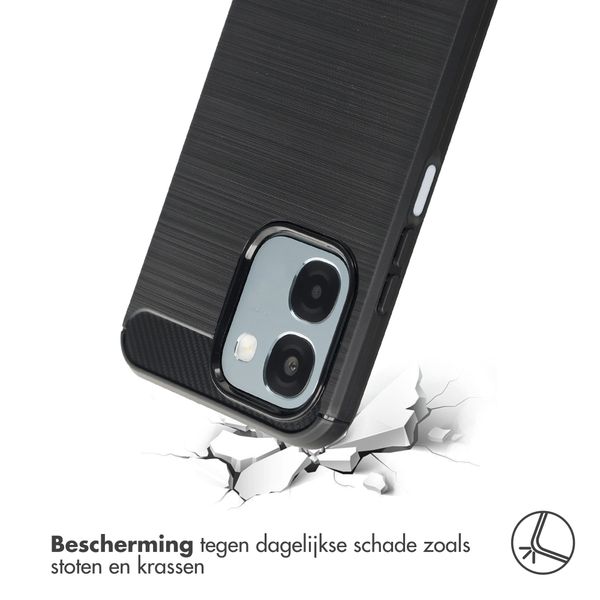 imoshion Brushed Backcover Oppo A6 (5G) - Zwart