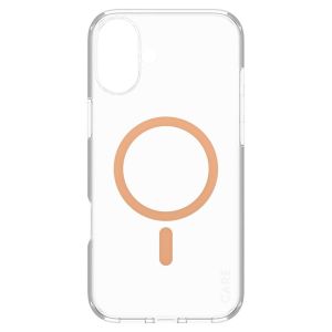 CARE by PanzerGlass Urban Combat Case MagSafe iPhone 16 Plus - Transparant / Peach