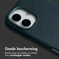 Accezz Vintage Leather Magsafe Backcover Apple iPhone 16 - Smokey Green