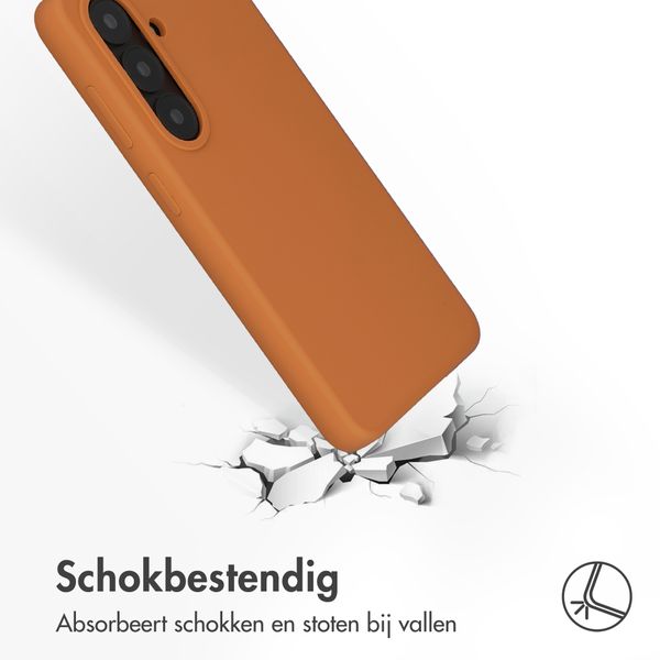 Accezz Liquid Silicone Backcover met MagSafe Samsung Galaxy S26 - Oranje