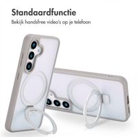 Accezz Ring Stand Backcover met MagSafe Samsung Galaxy S25 - Grijs
