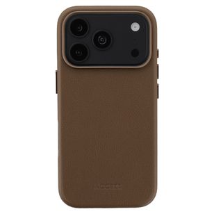 Accezz MagSafe Leather Backcover Apple iPhone 18 Pro / 17 Pro - Coffee Brown