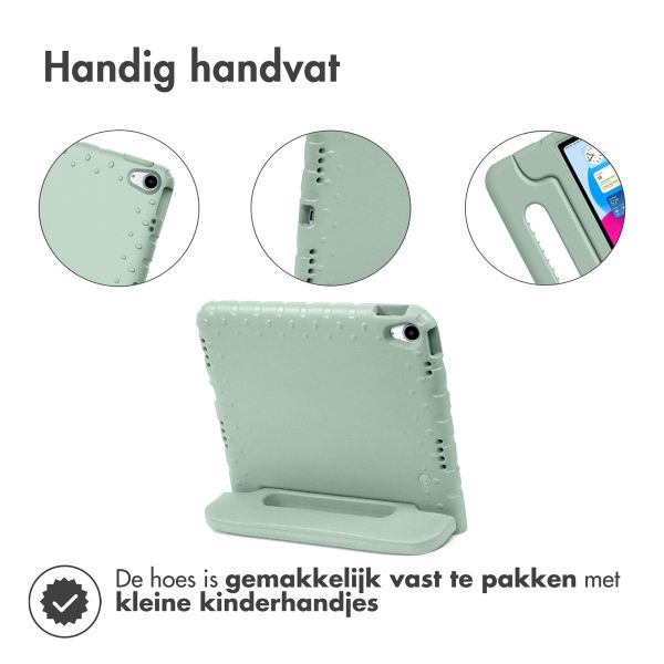 Accezz Kidsproof Backcover met handvat iPad 11 (2025) 11 inch / iPad 10 (2022) 10.9 inch - Olijfgroen