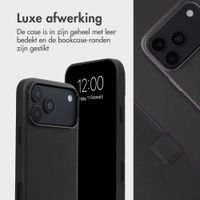 Accezz Leather Bookcase 2-in-1 met MagSafe Apple iPhone 18 Pro Max / 17 Pro Max - Onyx Black