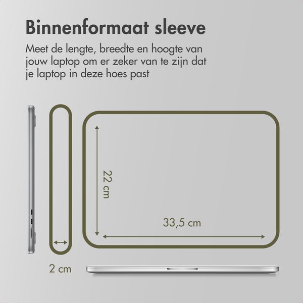 Accezz Laptop hoes 13-14 inch - Laptopsleeve - Groen