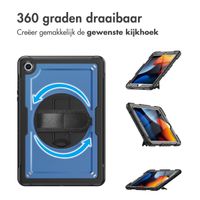 Accezz Rugged Backcover met schouderstrap Samsung Galaxy Tab A9 Plus - Blauw