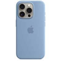 Apple Silicone Backcover MagSafe Apple iPhone 15 Pro - Winter Blue