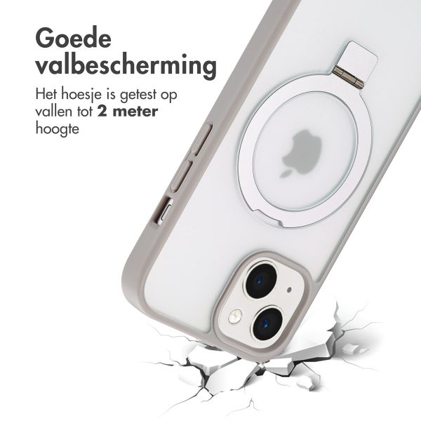 Accezz Ring Stand Backcover met MagSafe iPhone 15 - Grey