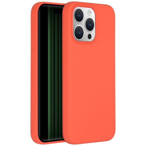 Accezz Liquid Silicone Backcover iPhone 15 Pro Max - Nectarine