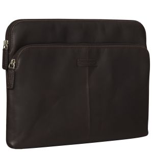 dbramante1928 Skagen Pro+ Sleeve - Laptop hoes 14 inch - Echt leer - MacBook Pro 14 inch - Hunter Dark