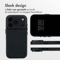 Accezz MagSafe Leather Backcover Apple iPhone 18 Pro Max / 17 Pro Max - Onyx Black