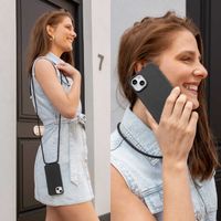 imoshion Siliconen hoesje met koord Samsung Galaxy S25 FE - Zwart