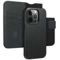 Accezz Leather Bookcase 2-in-1 met MagSafe iPhone 14 Pro - Onyx Black