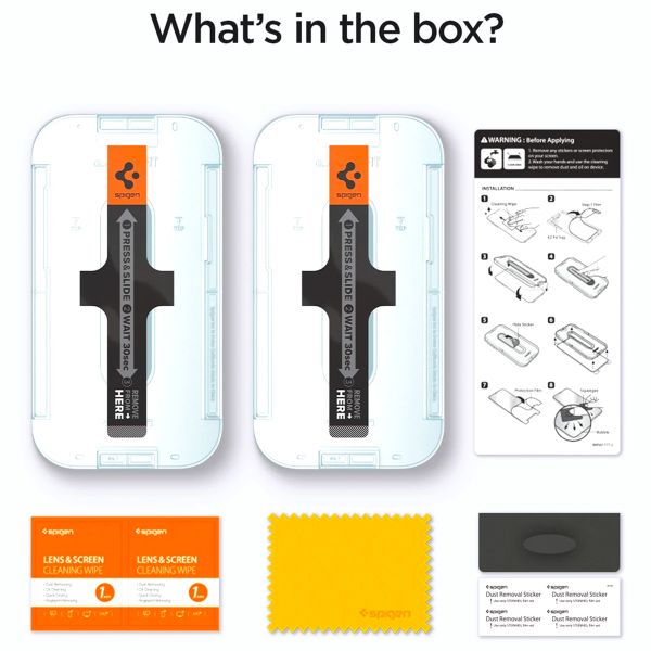Spigen GLAStR Privacy Screenprotector + Applicator Apple iPhone 13 / 13 Pro