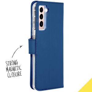 Accezz Wallet Softcase Bookcase Galaxy S21 Plus - Donkerblauw