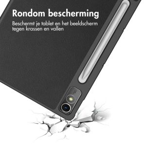 Accezz Trifold Bookcase Lenovo Tab P12 - Zwart