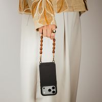 Selencia Rivièra MagSafe Backcover met afneembare haakjes iPhone 12 / 12 Pro - Velvet Black