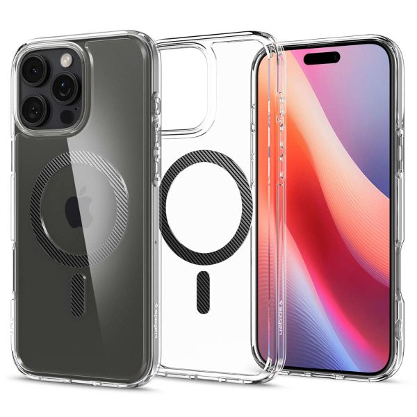 Spigen Ultra Hybrid Backcover MagSafe Apple iPhone 16 Pro - Carbon Fiber