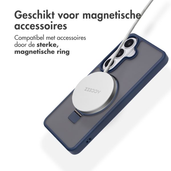 Accezz Ring Stand Backcover met MagSafe Samsung Galaxy S26 - Blauw
