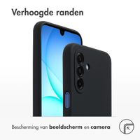 Accezz Liquid Silicone Backcover Samsung Galaxy A17 - Zwart