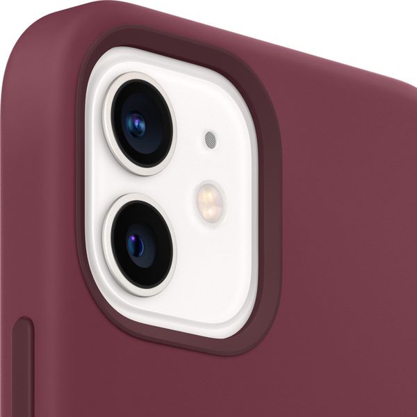 Apple Silicone Backcover MagSafe Apple iPhone 12 Mini - Plum
