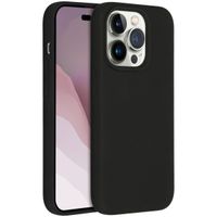 Accezz Liquid Silicone Backcover met MagSafe Apple iPhone 14 Pro - Zwart