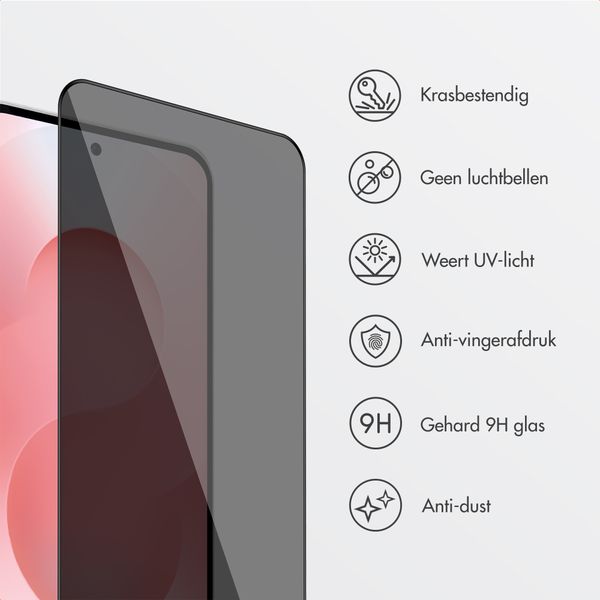 Accezz Gehard Glas Privacy Screenprotector + Applicator Samsung Galaxy S26