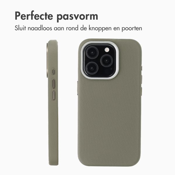 Accezz Mesh Backcover met MagSafe Apple iPhone 16 Pro - Donkergrijs
