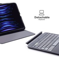 ZAGG Pro Keys 2 QWERTZ keyboard bookcase voor de iPad Air 13 inch (2025) M3 / (2024) M2 - Zwart