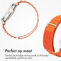 Accezz Nylon Alpine bandje Apple Watch | 44/45/46/49 mm - Oranje